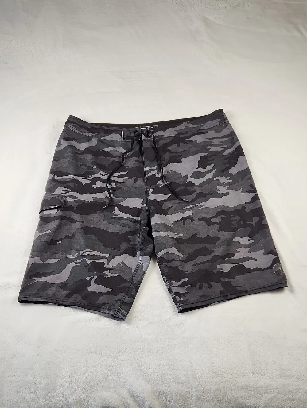 O'Neill Men's Hyperfreak‎ Boardshorts Grey And Black Camo Size 36
